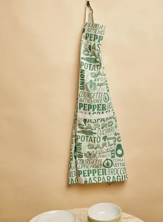 Green Printed Porter Apron