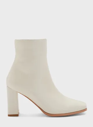 Pointed Slim Block Heel Boot