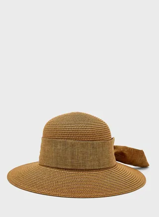 Bow Detail Fedora Hat