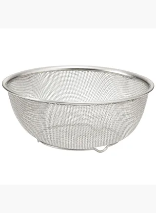 Stainless Mesh Colander, Dia. 22.5 x H 9 cm, L, Silver