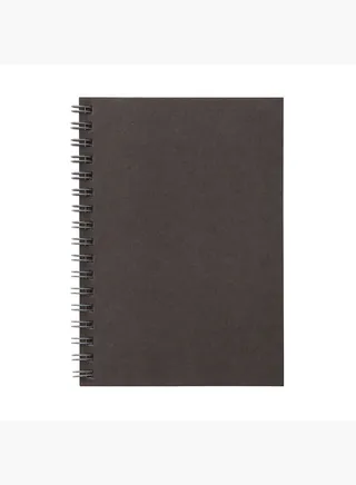 Planting Tree Paper Double Ring Notebook , Dark Grey , A6 , 48 Sheet