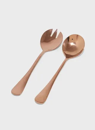 Rose Gold Salad Servers 20cm