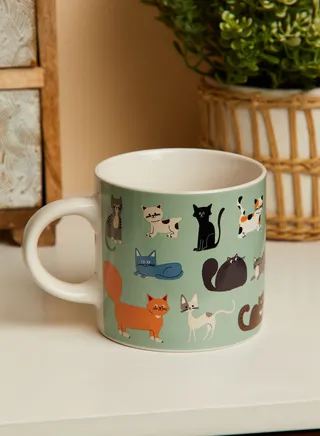 Nine Lives Cat Mug