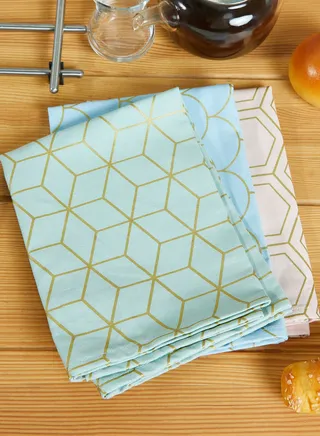 Frosted Deco Set of 3 Kitchen Tea Towels
