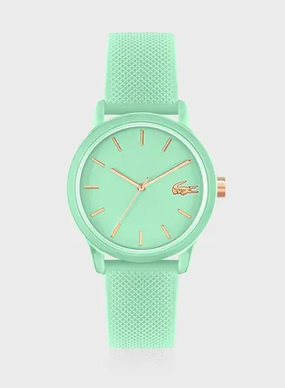 Silicone Strap Analog Watch