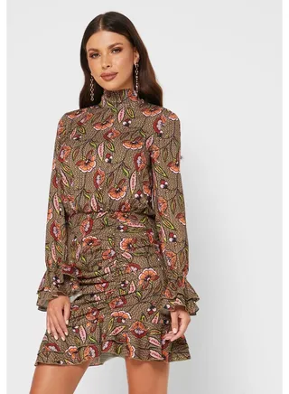 Little Mistress Multi High Neck Mini