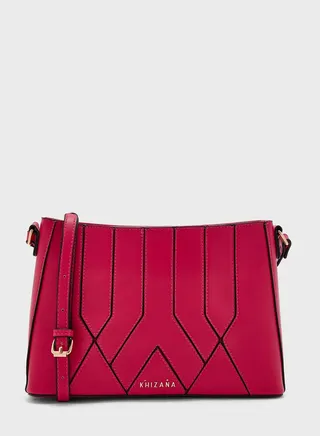 Line Pattern Crossbody Bag