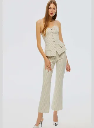 Striped High Waist Pants