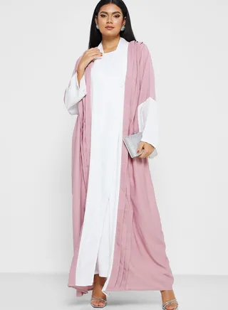 Colorblock Detail Abaya