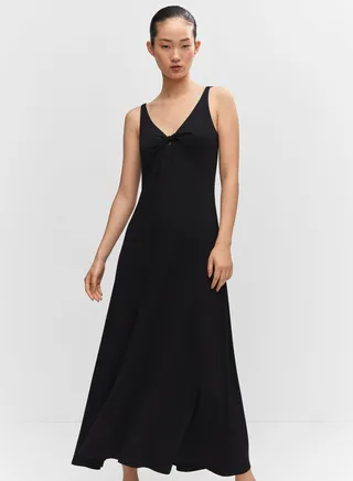 Front Twist Knitted Dress