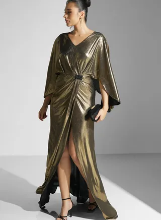 Foil Shimmer Gown