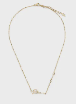 Stainless Steel Necklace With Crystals