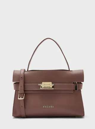 Clasp Satchel Bag