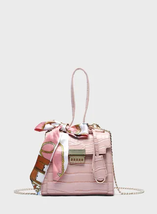 Ribbon Detail Satchel