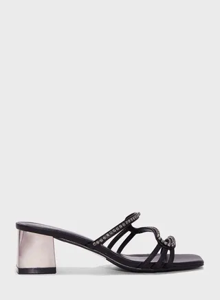 Double Strap Low Heel Sandals