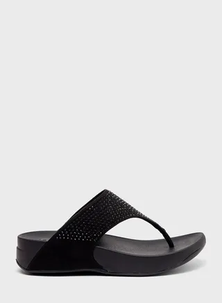 Side Strap Wedge Sandal
