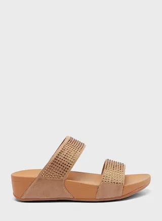 Double Strap Wedge Sandal