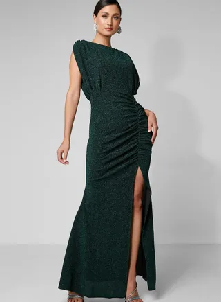 Shimmer Slit Dress