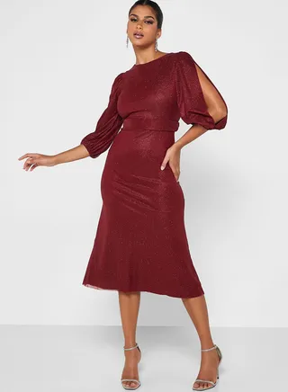 A-Line Shimmer Dress