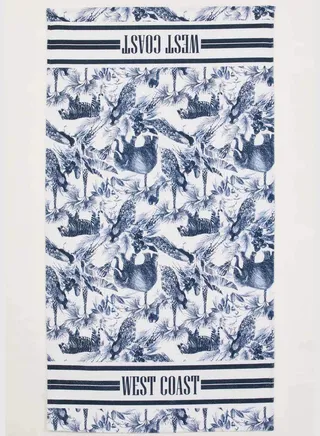 Palm Print Beach Towel