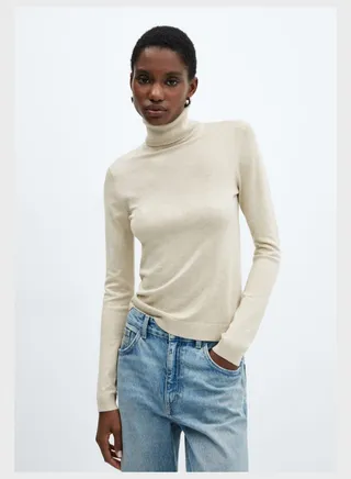 Turtle Neck Strip Sweater