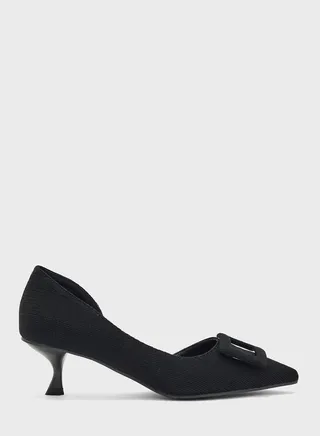 Pointed Toe Mid Heel Pumps