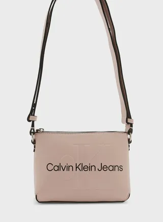 Sculpted Monogram Detailed Crossbody