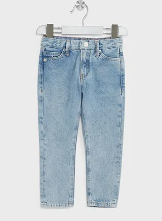 Kids Mid Wash Straight Fit Jeans