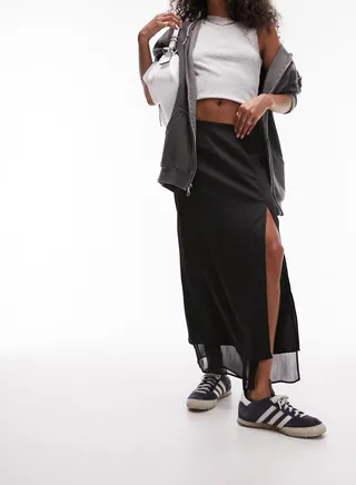 High Waist Midi Skirt