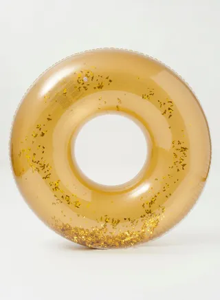 Disco Gold Inflatable Pool Ring