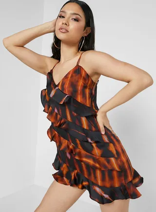 Printed Mini Dress