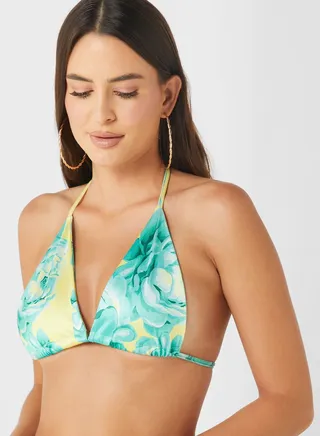 Samara Floral Upside Down Bikini Top