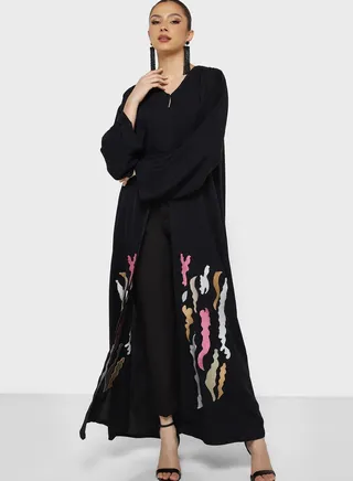 Embroidery Detail Abaya
