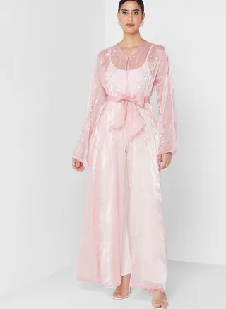 Tiered Embellished Abaya