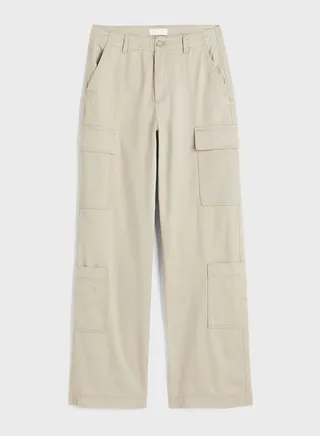 High Waist Pocket Detail Trouser