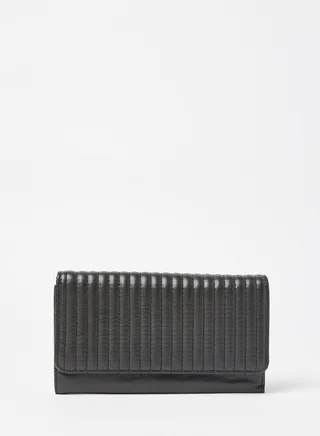 Quilted Wallet Black