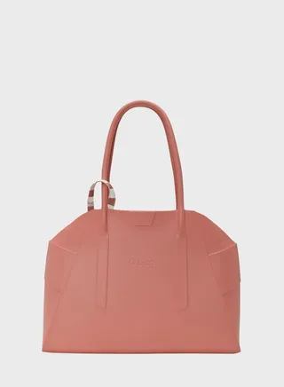 Unique Top Handle Tote With Pouch