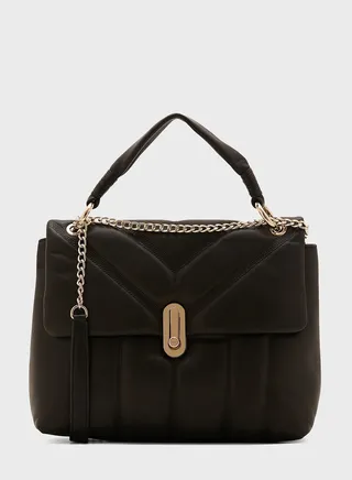 Ayaah Quilt Detail Shoulder Bag