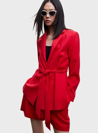 Tie Detail Blazer