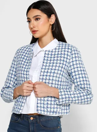 Checked Blazer