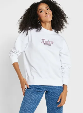 Graphic Round Neck Sweatshirt