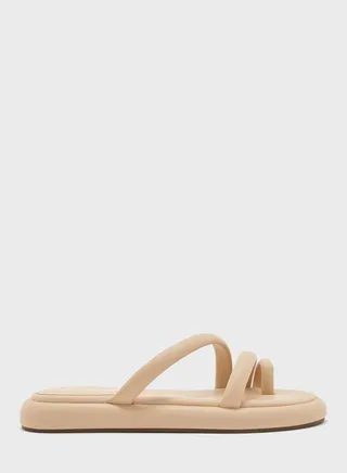 Cross Strap Flat Sandals