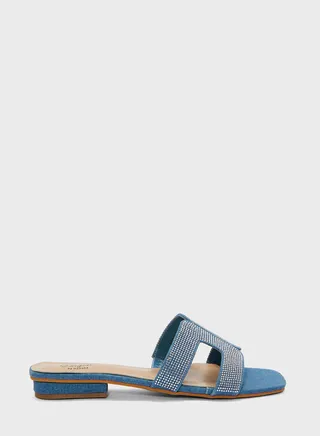 Embellished Flat Sandals