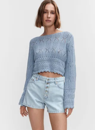 High Waist Denim Shorts