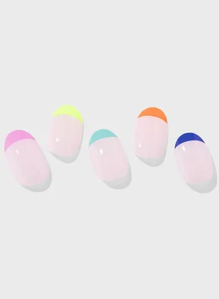 Nail Art Wrap - Rainbow French