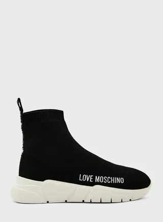 Love Moschino Socks High Top Sneakers
