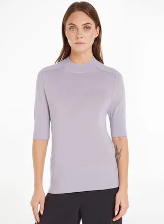 High Neck Knitted Sweater