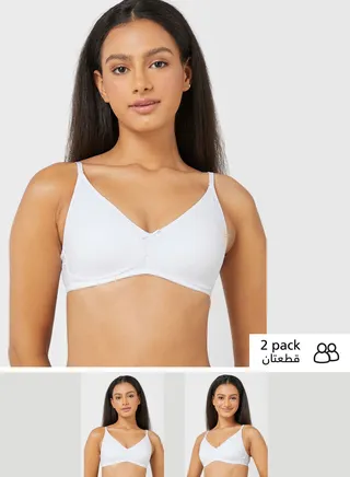 2 Pack Non-Wired Bralette First Bra