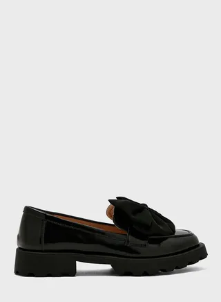 Pclena Bow Patent Loafer