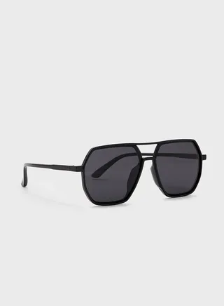Angular Len Heptagon Sunglasses